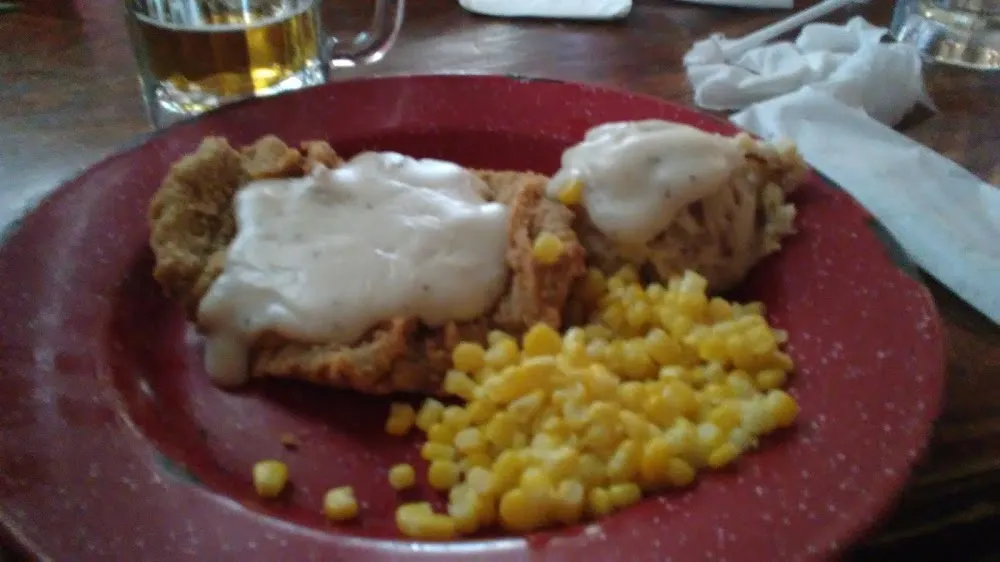 Chicken Fried Steak and Corn